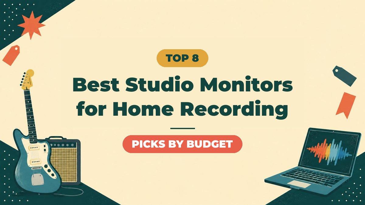 Best Studio Monitor Speakers for Home Recording | 8 Picks by Budget for Guitarists
