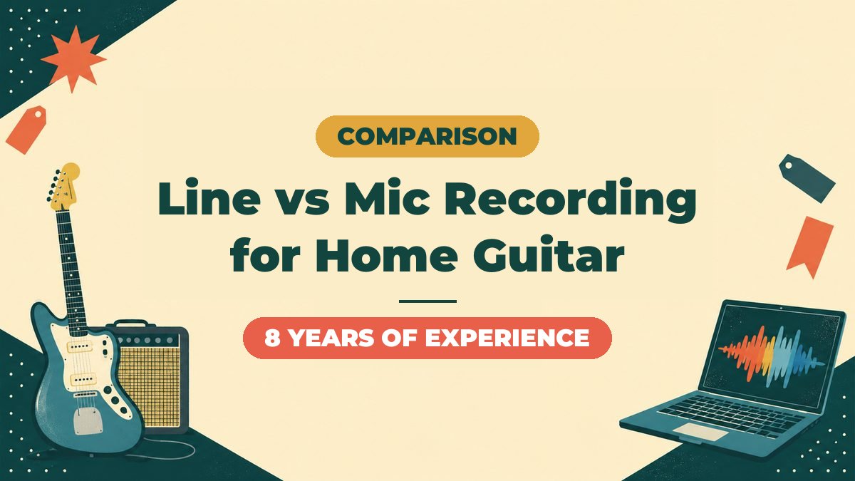 Line Recording vs Mic Recording for Home Guitar | A Conclusion from 8 Years of Experience
