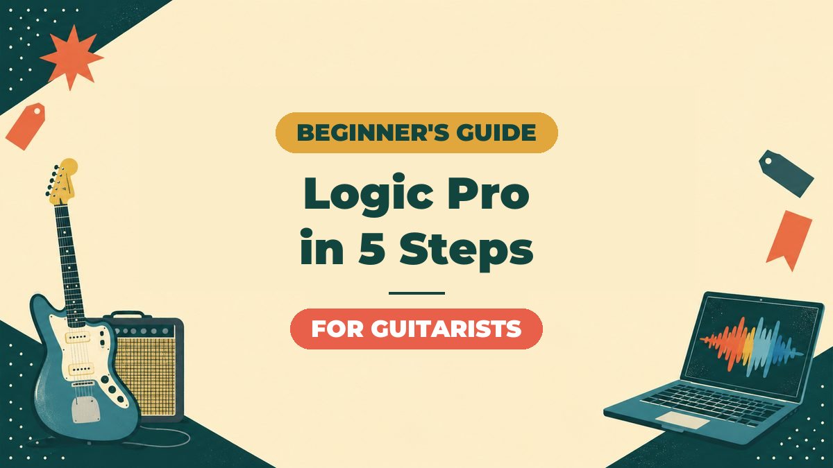 Logic Pro Beginner's Guide | From Initial Setup to Exporting a Song in 5 Steps (for Guitarists)