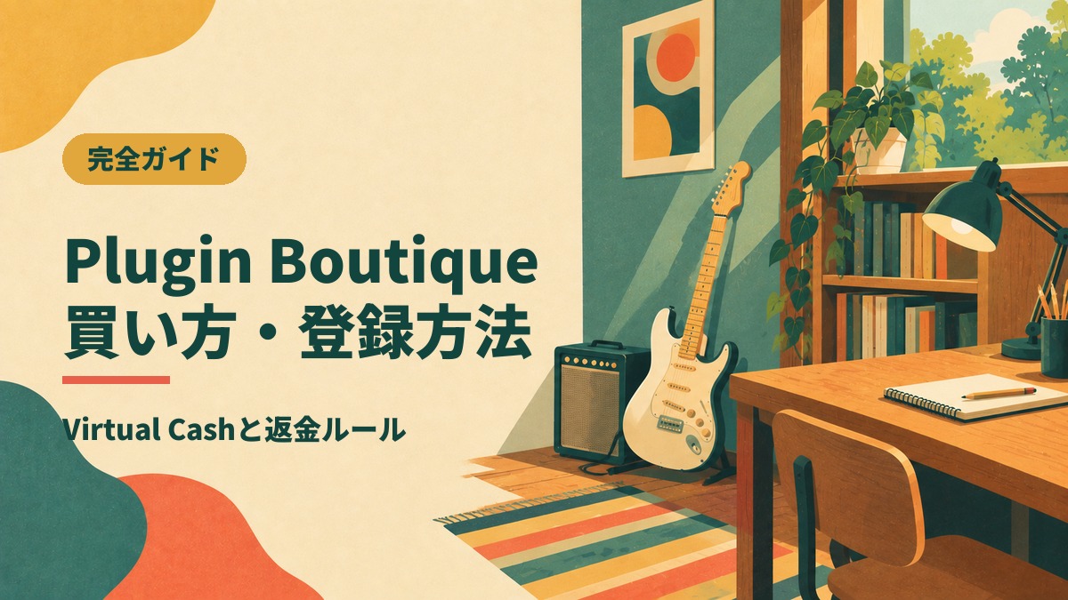 Plugin Boutique 買い方・登録方法