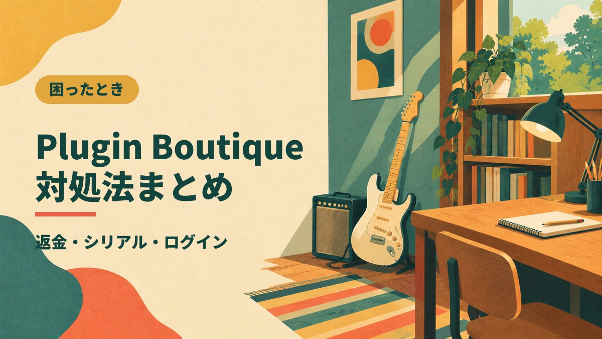 Plugin Boutique 対処法まとめ